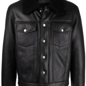 Black-Trucker-Leather-Mens-Jacket