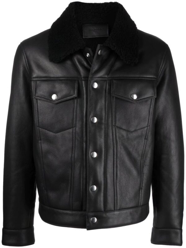 Black-Trucker-Leather-Mens-Jacket