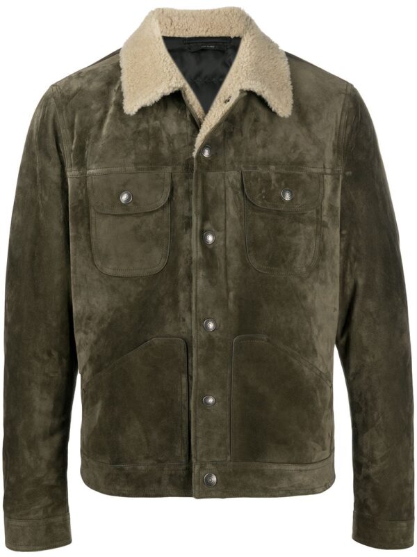 Distressed-Green-Leather-Trucker-Jacket