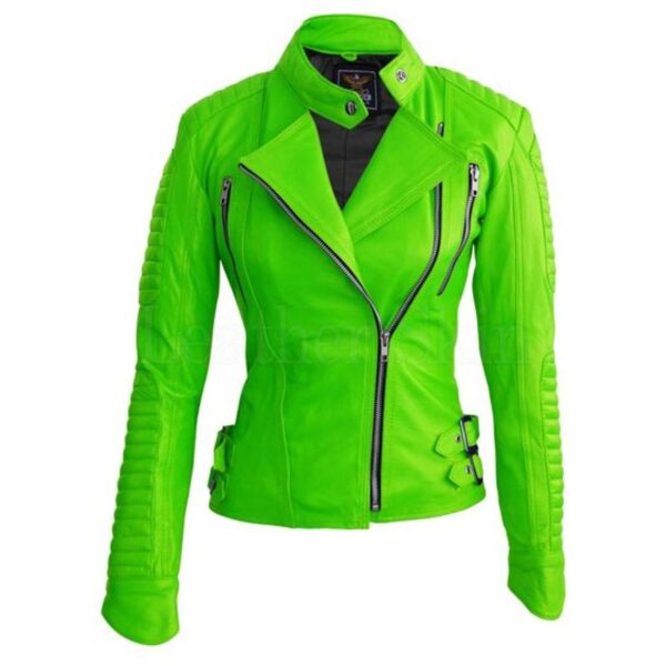 Parrot-Green-Brando-Padded-Shoulder-Leather-Biker-Jacket