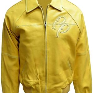Yellow-Pelle-Pelle-Bomber-Leather-Jacket