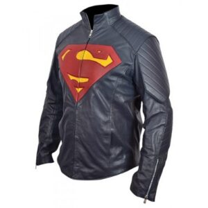 Blue-Leather-Superman-Jacket