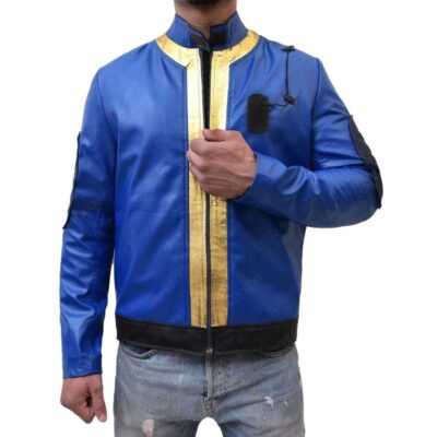Fallout-76-Leather-Jacket-in-blue-colour