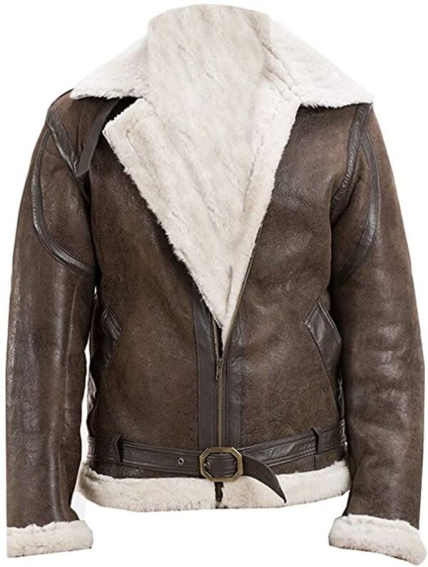 Forest-Brown-Shearling-Jacket