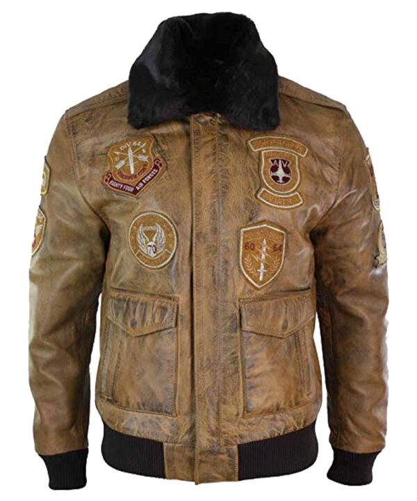 Mens-Aviator-Bomber-Leather-Jacket