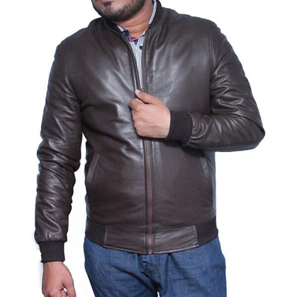 Mens-Brown-Vintage-Real-Leather-Jacket