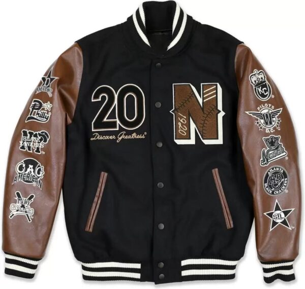 Negro-League-Baseball-S9-Black-Varsity-Jacket-3