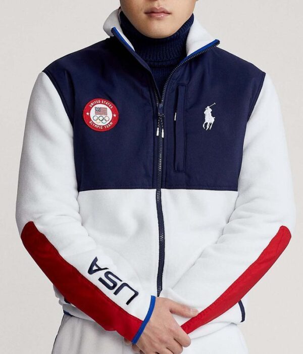 2022-Olympics-USA-Navy-Blue-and-White-Jacket