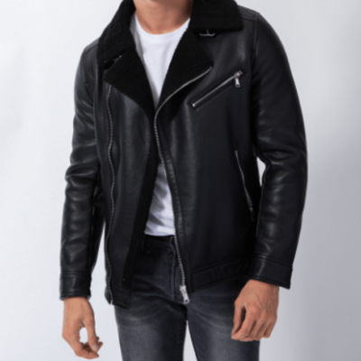 Alberto-Black-Leather-Fur-Jacket