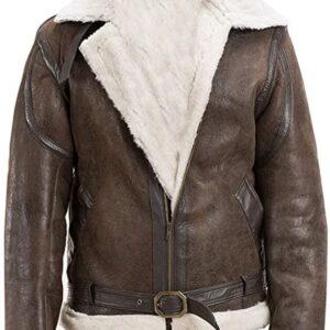 Forest-Brown-Shearling-Jacket