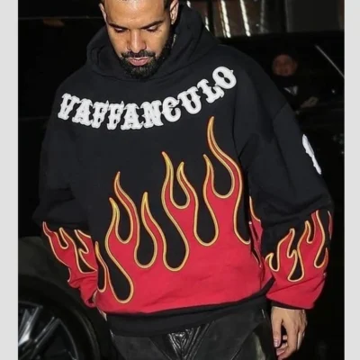 Drake Vaffanculo Flame Hoodie